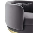 thumbnail image 5 of Modway Relish Performance Velvet Swivel Chair in Gold Gray, 5 of 7