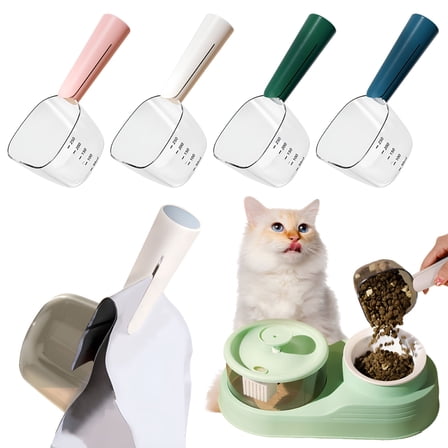 ACDANC Dog Food Scoop with Accurate Measurement Dual-Function Cat Food Scoop 1 Cup Capacity Pet Food Measuring Scoop for Pet Feeding
