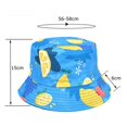 thumbnail image 2 of Weikingp Bucket Hats for Men, European And American Women Lemon Pattern Double Sided Fisherman's Hat Printed Spring/Summer Sun Basin Hat Male foreign Trade, Bucket Hats for Woman, Navy, 2 of 2