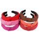 thumbnail image 1 of Unique Bargains 6 diademas para el pelo, diadema anudada ancha para mujer y niña, rojo, naranja, rosa, rosa, 1,18 pulgadas de ancho, 1 of 7