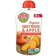 Earth's Best Organic Stage 2, Sweet Potato & Apple Puree, 4 Ounce Pouch