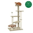 thumbnail image 6 of FurHaven Pet Products Cat Furniture Play Stairs with Cat-IQ Busy Box - Cream, 49.5", 6 of 11