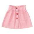 thumbnail image 2 of Delliss Toddler Girls Summer Denim Skirt 3-8 Years Paper Bag Elastic Waist Flower Embroidery Decoration Skorts, 2 of 9