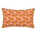 thumbnail image 1 of Fotbe Cartoon Hot Dog Funda de Almohada Decorativa Estilo Occidental, Lujo en Algodón, Fundas para Almohadas King, Cojín Estampado para Decoración del Hogar-20"x30", 1 of 6
