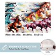 itdsatrgt Doormat Custom Indoor Door Mat, Cool Running Horse