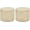 18inch Corn Shell, variant on 2Pcs Pouf Ottomans, Natural Seagrass Foot Stool, Hand Weaving Round Ottoman, Boho Decorative Seat, Jute Braided Pouffe Poof Accent Sitting Footrest (18inch Water Hyacinth Braid & Corn Husk)