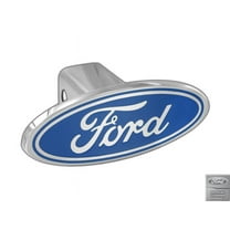 Ford Blue Logo & Corp. Block Emblem Metal Trailer Tow Hitch Cover