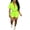 Fluorescent Green, variant on IOA OAI 2 Piece Outfits for Women Long Sleeve Color Contrast Striped Zip Up Top and Casual Shorts Sets Going Out Outfits