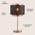 thumbnail image 6 of JONATHAN Y Tribeca 19.7" Metal LED Table Lamp, Copper/Black, JYL6106A, 6 of 7
