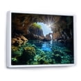 thumbnail image 2 of Designart "Secrets of Zakynthos, Greece II" Landscapes Floater Framed Canvas Print, 2 of 7