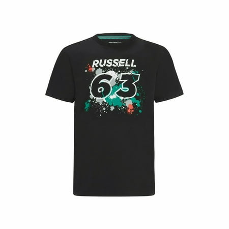 Mercedes Benz AMG Petronas F1 Kids George Russell #63 T-Shirt -Youth Black