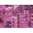 thumbnail image 1 of Ahgly Company Indoor Rectangle Abstract Pink Modern Area Rugs, 7' x 10', 1 of 4