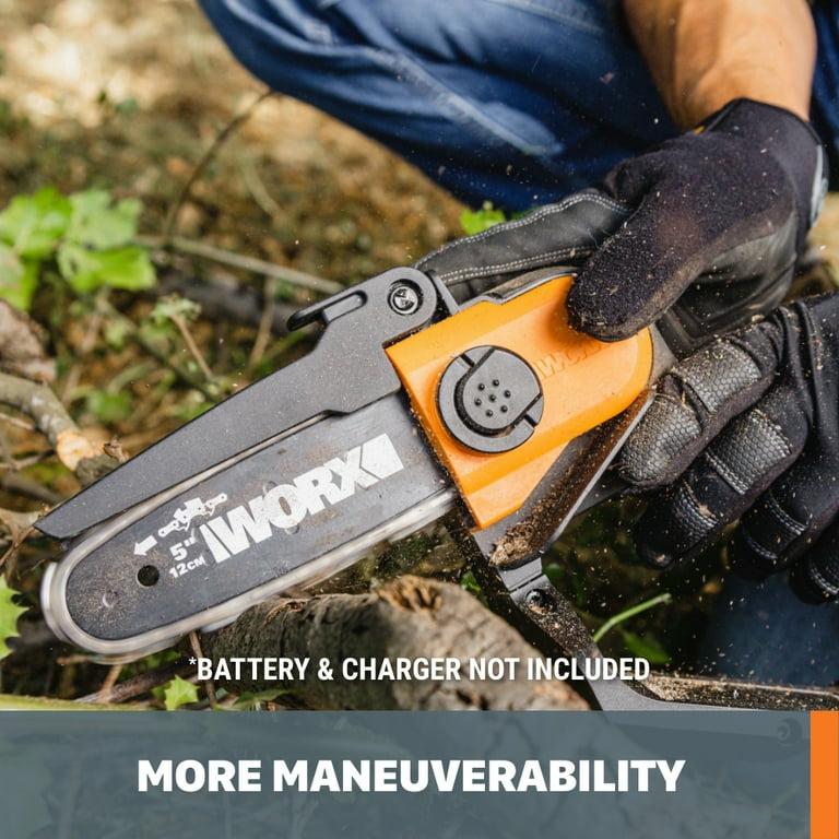 WORX 20V 5 Handheld Chainsaw with Battery