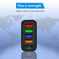 thumbnail image 2 of USB Charger Block Phone Charger 5 Ports 48W USB Power Adapter Smart Phone Wall Charger Block Cube Adapter White EU plug, 2 of 4