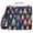 Colorful Christmas Tree, variant on 3 Ring Zipper Binder with Shoulder Strap Waterproof Trapper Keeper 2 Inch D-Ring 500 Sheets Capacity Pink Striped