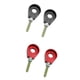 thumbnail image 1 of 2 Par Rueda Cadena Tensor Ajustador para Motocicleta ATV, color rojo negro Cola Tensor del bloque del ajustador de cadena, 1 of 8