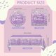 thumbnail image 2 of 41Pcs Purple Birthday Tableware Set for Happy Birthday Table Decorations Purple Theme Birthday Dessert Plates Napkins Tablecloths for 20 Guests, 2 of 4