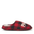 thumbnail image 2 of Dearfoams Men's Buffalo Check Papa Bear Dad Clog House Slipper, 2 of 6