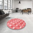 thumbnail image 4 of Ahgly Company Machine Washable Indoor Rectangle Transitional Light Coral Pink Area Rugs, 8' x 10', 4 of 7