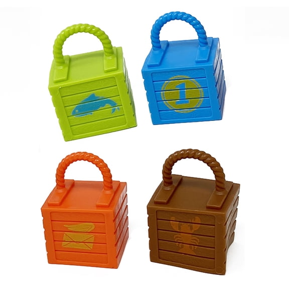 Replacement Parts for Thomas and Friends Train Set - GXH09 ~ Thomas & Friends Trains and Cranes Super Tower Playset ~ Replacement Set of 4 Cargo Pieces