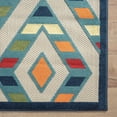 thumbnail image 3 of Laddha Home Designs 3.5' x 5.5' Diamond Striped Power Loomed Indoor Outdoor Area Throw Rug -, 3 of 9