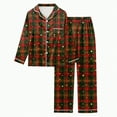 thumbnail image 6 of UAYOTSE Kids Pajamas Set Long Sleeve Button Down Sleepwear Girls Boys Set 2 Pcs Loungewear for 6 15 Years,Sizes 13-14 Years, 6 of 6