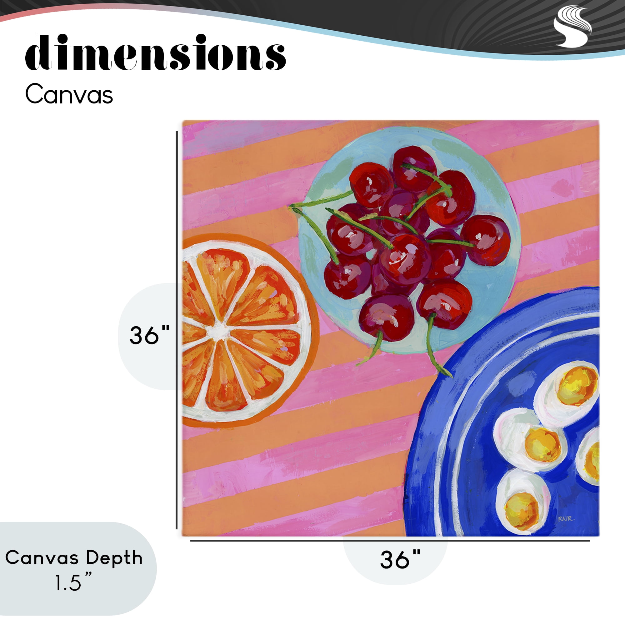 Stupell Industries Summer Snacks Picnic Blanket Canvas Wall Art, design by Rachael Reese