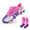 WHITE/PURPLE, variant on Boys Girls Soccer Cleats Youth Firm Groud Sport Football Cleats for Little/Big Kid/Toddler