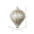 thumbnail image 2 of Vickerman 11" Gold Antique Scroll Drop Christmas Ornament, 2 of 2