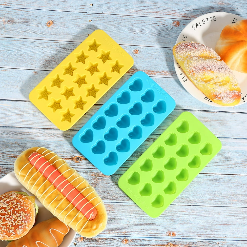 Ccdes 3Pcs Household DIY Silicone Mold Tray for Cake Chocolate Candies