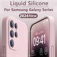 thumbnail image 2 of Liquid Silicone For Samsung Galaxy S24 S23 S22 S21 S20 Ultra Plus FE A73 A54 A53 A52 4G 5G Fashion Soft Cover funda, 2 of 5