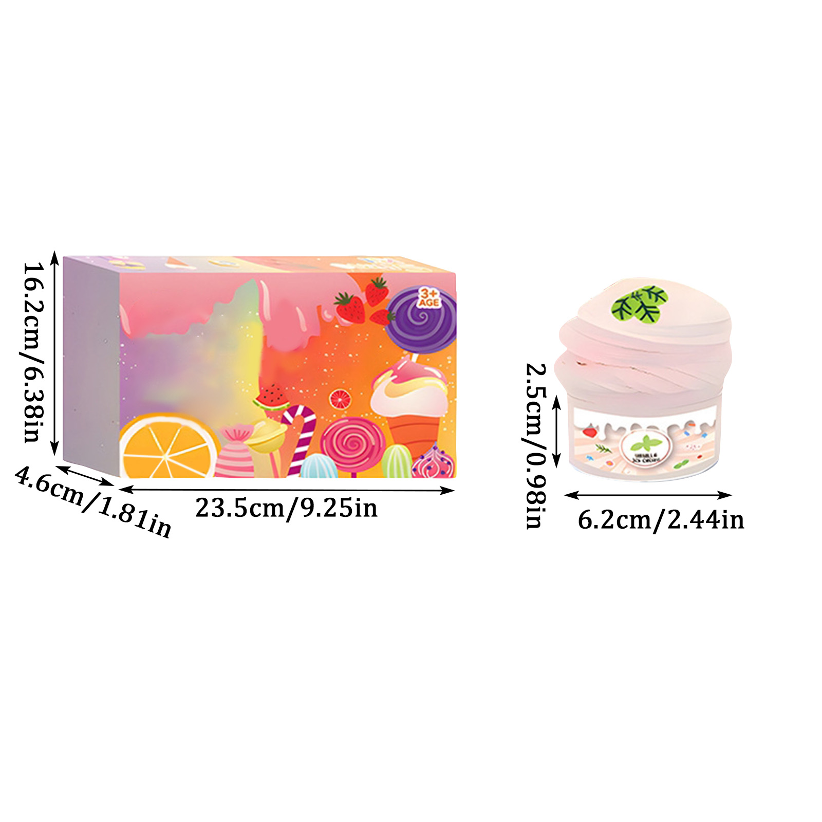 12-Pack Slime Kit with 12 Vibrant Colors in Reusable Plastic Containers, Non-Toxic Butter Slime for kidds Sensory Play and Stress Relief