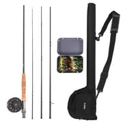LEO 9' Fly Fishing Rod and Reel Combo with Carry Bag 20 Flies Complete Kit