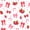 White Red 01, variant on Erosebridal Pink Bow Cherry Black Out Curtains for Girls, Vintage Fashion Ribbon Curtains Pack of 2 (42x63 Each)