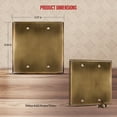 thumbnail image 2 of ENERLITES Blank Device Metal Wall Plate, Corrosion Resistant, Size 2-Gang, Stainless Steel 201, UL Listed, 7702-AB, Antique Brass, 2 of 5