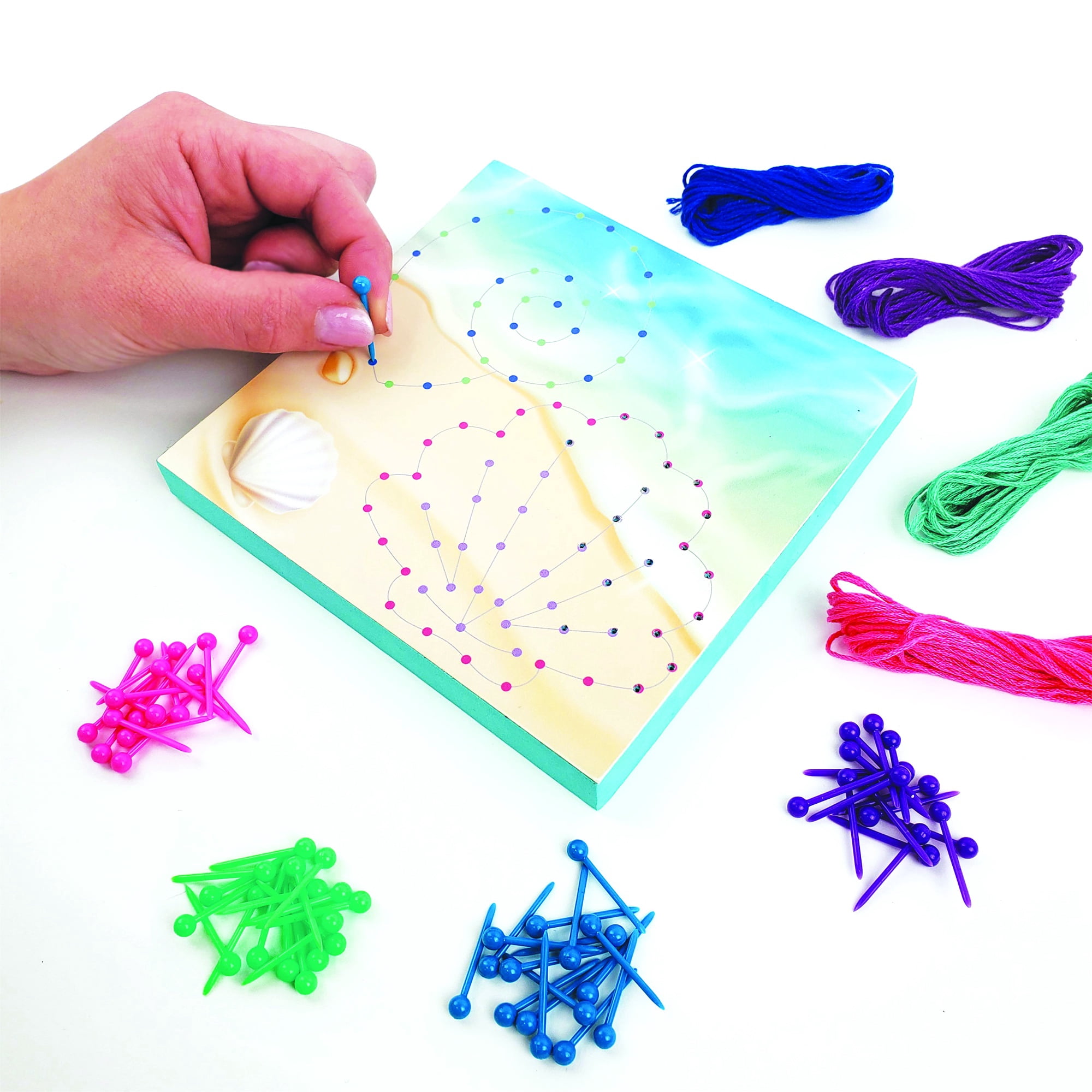 Hello Hobby Make Your Own String Art, Child Craft Kit, 6 Kits
