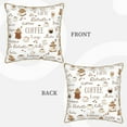 thumbnail image 3 of Kll Coffee Decorative Throw Pillow Covers Velvet Soft For Couch Sofa Bedroom Living Room Outdoor -20"X20", 3 of 8