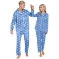 thumbnail image 4 of Sngxgn Women Pajamas Set, Long Sleeve Pajamas for Women Sleepwear Button up Pjs Set(BU2,XL), 4 of 5