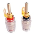 thumbnail image 1 of 2 conectores de poste de conexión para altavoz de 4 mm, instalación conveniente, postes de cableado transparentes, conector banana portátil., 1 of 9