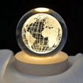 thumbnail image 2 of Led Night Light Galaxy Crystal Ball Table Lamp For Kids Room Study Room, 3d Galaxy Crystal Ball Night Light, Usb Led Night Light, 2.4 Inch Glass Ball & Wooden Base, Pack Of 1, 2 of 2