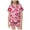 AB4 Pink, variant on Bainana Girls Pajamas Outfits Set Child Heart Print Short Sleeve Lapel Neck Sleepwear Casual Soft Kids Summer Valentine'S Clothing Set Pink Size 2-3 Years