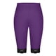 thumbnail image 3 of Karight Plus Size Slip Shorts for Women Soft Modal Short Leggings Lace Shorts Under Dresses Mid Thigh Leggings Pants, 3 of 4