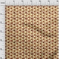 thumbnail image 3 of oneOone Cotton Jersey Brown Fabric Geometric Quilting Supplies Print Sewing Fabric By The Yard 58 Inch Wide, 3 of 4