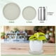 thumbnail image 5 of Uxcell 2-Pack Bandejas de Cerámica para Plantas, Bandejas de Goteo para Macetas de 5.3 Pulgadas ID, [5.9 Pulgadas OD, Gris], 5 of 6