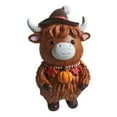 thumbnail image 2 of 3.94inch(10cm) Thanksgiving Cattle Home Decor For Autumn - Stunning Resin Ornament, Festive Decorative Piece To Enrich Your Holiday Atmosphere, 2 of 8