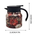 thumbnail image 5 of Honeeladyy 800ML Vintage Floral Pattern Tea Thermoses, Thermal Coffee Carafe Tea Pot, Coffee Pot and Tea Separation Thermal Insulation Pot, Stainless Steel Thermal Carafe with Lid for Hot Drinks, 5 of 6