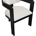 thumbnail image 4 of Meridian Furniture Sacha Cream Velvet Dining Chair, Set of 2, 4 of 9