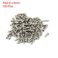 thumbnail image 2 of Uxcell M2.5 x 8mm Stainless Steel Round Head Self Tapping Screws Bolts (100-pack), 2 of 2