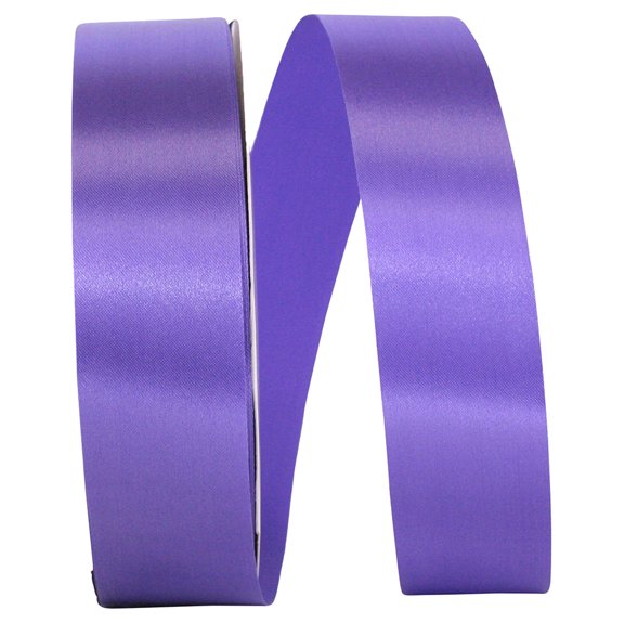 Reliant Ribbon - 5400-920-09C, Floral Satin With Firm Finish Ribbon, Grape, 1-3/8 Inch, 100 Yards