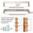 thumbnail image 5 of KOOFIZO 10 Pack Wide Cabinet Handle - Brushed Nickel Furniture Pull, 6.3 Inch/160mm Screw Spacing, 5 of 6